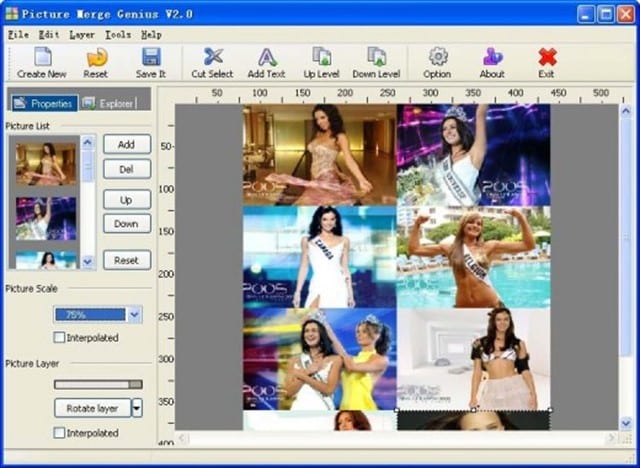 برنامج دمج صورتين بصوره واحده للكمبيوتر